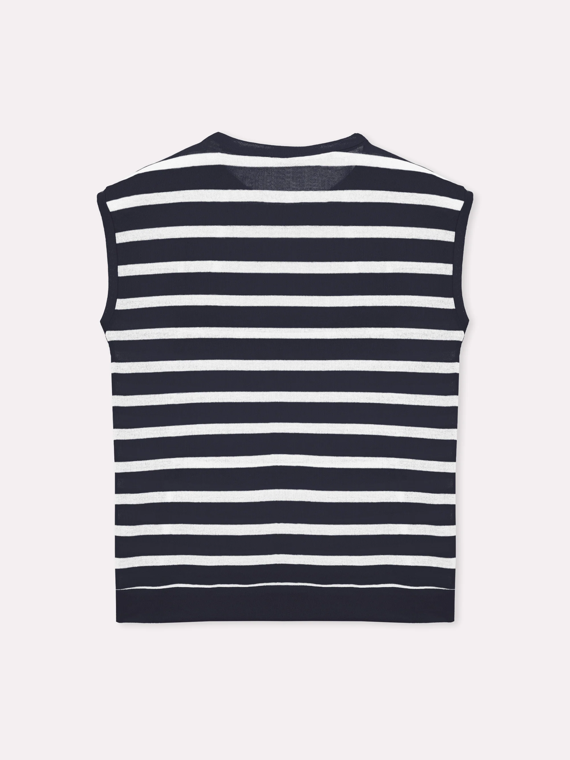 Maglia a righe con giro sceso - Image 6